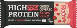 Roo'bar Protein Rosa sjokolade og jordbær 40g ØKO