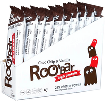Roo'bar Protein Sjokolade og hasselnøtt – 40g ØKO