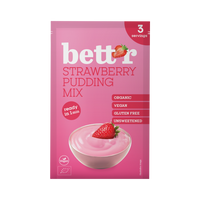 Bett'r Jordbærpudding Miks (3 porsj.) ØKO
