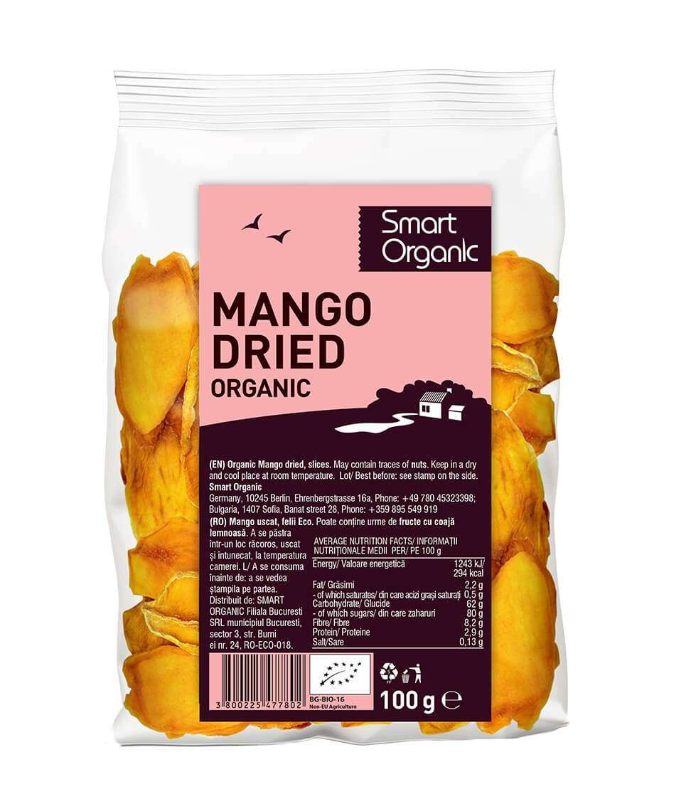 Dragon Superfoods Tørket Mango ØKO