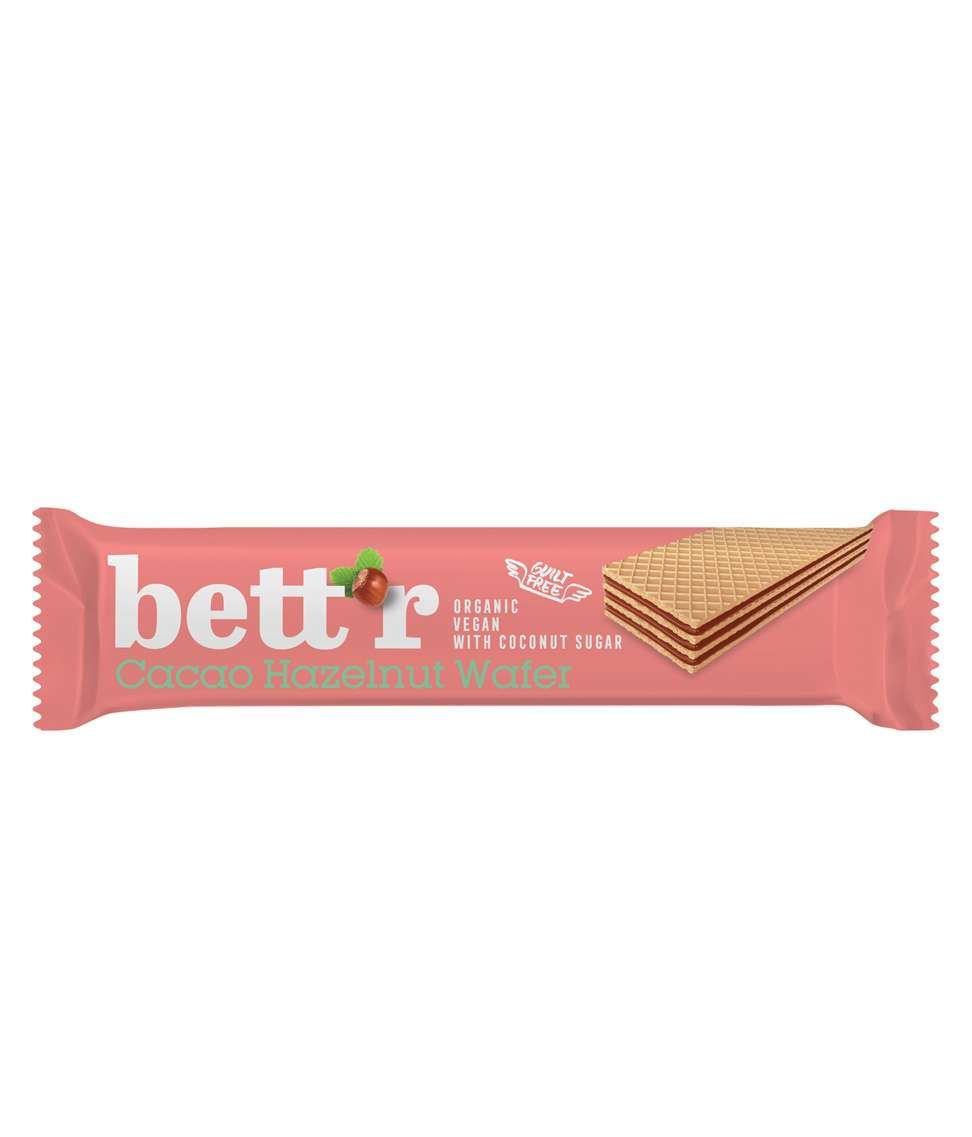 Bett'r Bio-vaffelbar kakao hasselnøtt ØKO