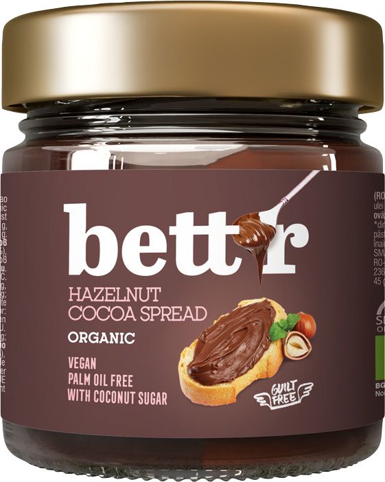 Bett'r Sjokolade- og hasselnøttpålegg ØKO
