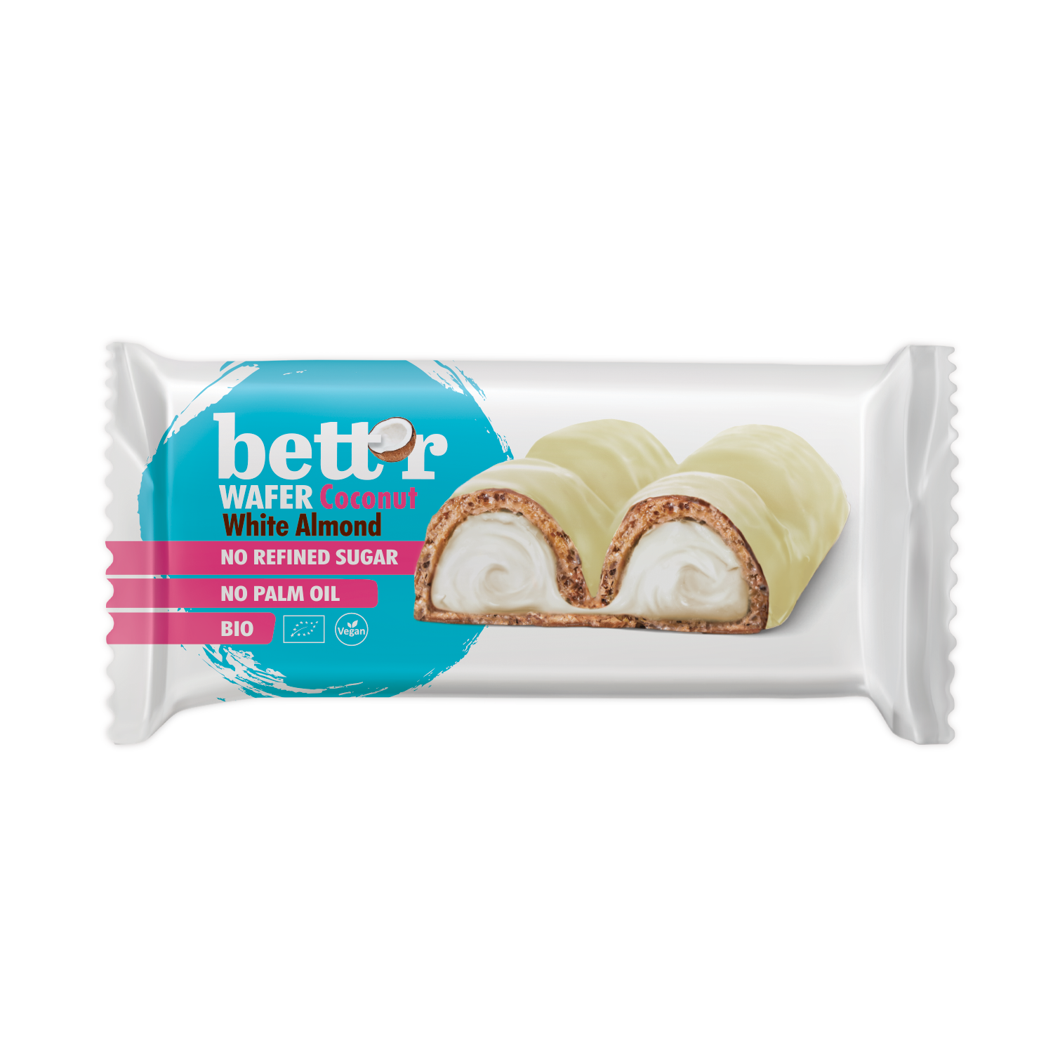 Bett'r Bio-vaffelbar med kokosnøttkrem ØKO