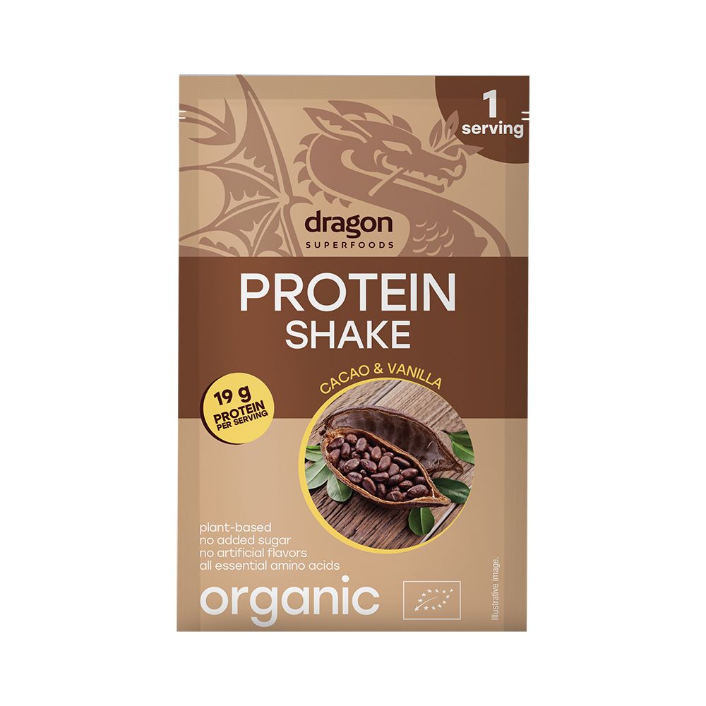 Dragon Superfoods Proteinshake - Kakao & Vanilje ØKO