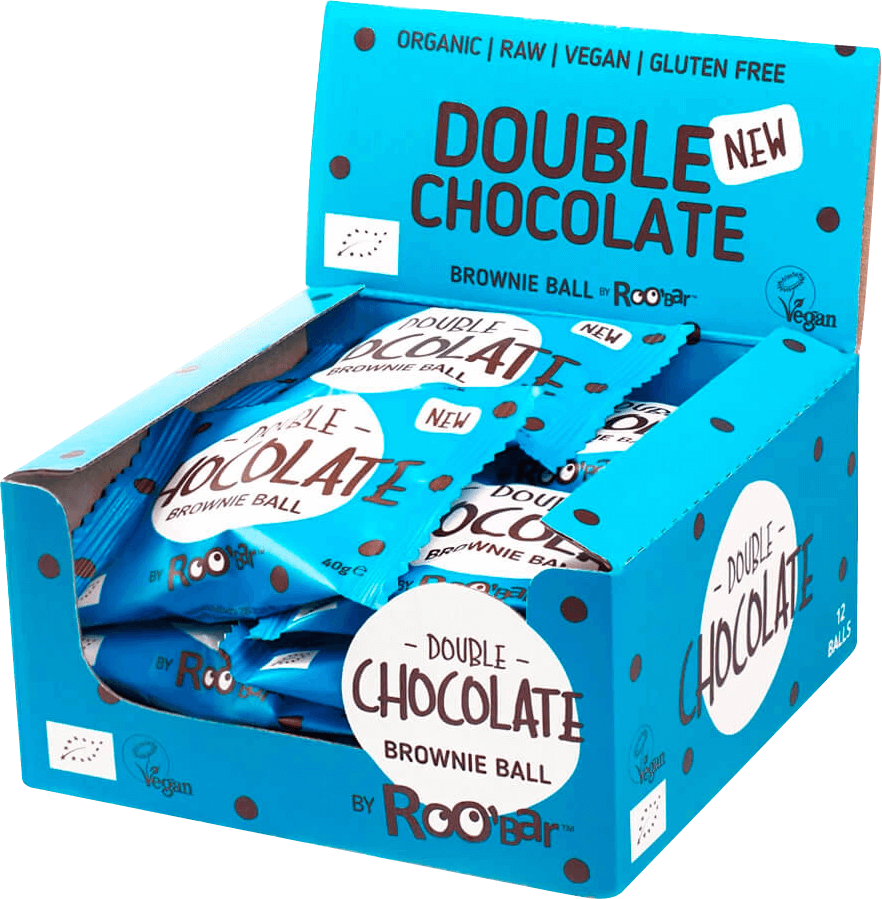 Roo'bar Brownie Ball Double Chocolate ØKO